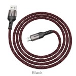 HOCO U68 Gusto ΚΑΛΩΔΙΟ ΦΟΡΤΙΣΗΣ 4A MICRO USB ΜΑΥΡΟ